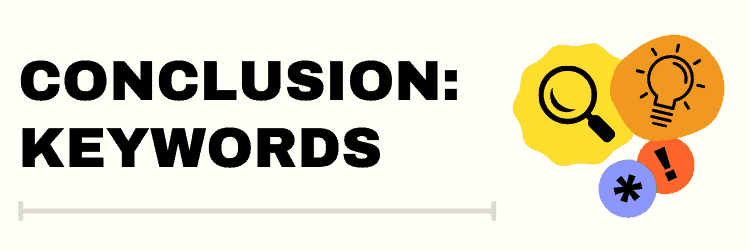 Keywords conclusion