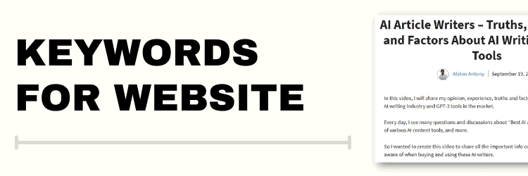 Keyword for website in tamil